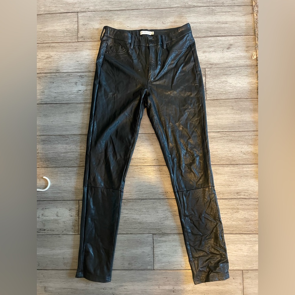Avec Les Filles faux leather Black Pants